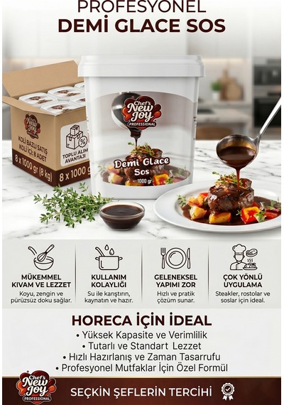 Demi Glace Sos 1000 G X 8 Adet - 1 Koli Koli Bazlı Avantaj Paketi
