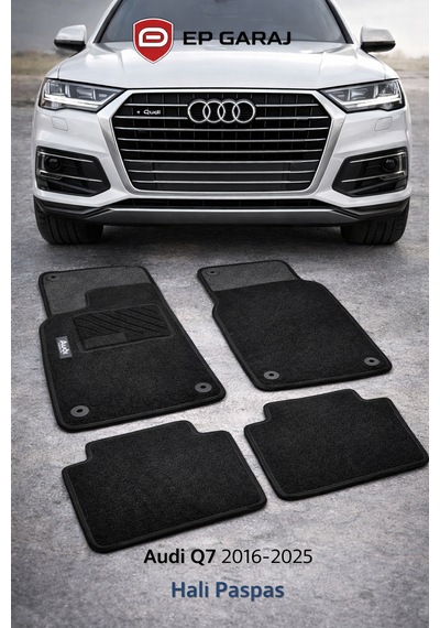 Audi Q7 2016-2025 Uyumlu Halı Paspas Seti 4 Parça