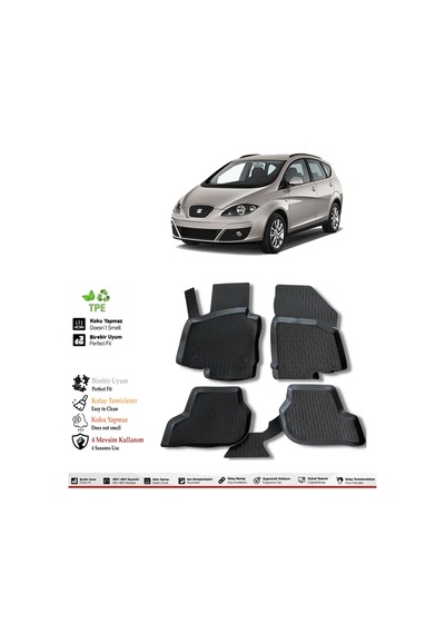 Seat Altea 2013 Model 4d Havuzlu Paspas