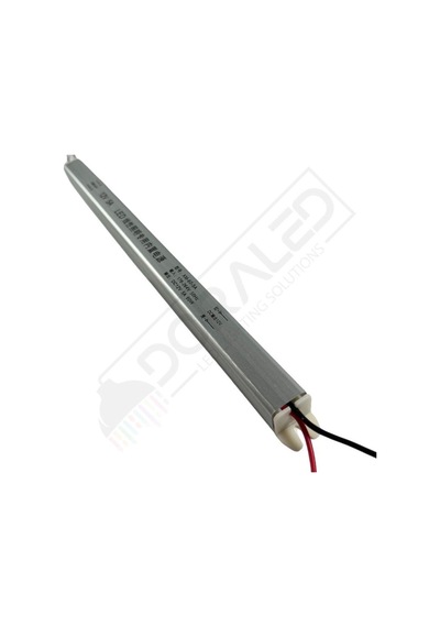 Ultra Slim İnce Parmak Led Adaptör 12 Volt 5 Amper 60 Watt 30x2x2cm Beyaz