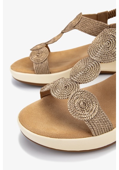 Valmenti Kadın Deri & Tekstil Rose Düz Sandalet 1141 1951-h12 Bn Sndlt Y26 Rose/camel Nubuck