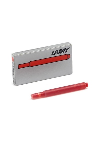 Lamy T10 Dolma Kalem Kartuşu Kırmızı 5’Li Paket
