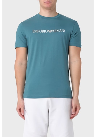 Emporio Armani Erkek T Shirt 8n1tn5 1jpzz 07a2 Petrol Petrol