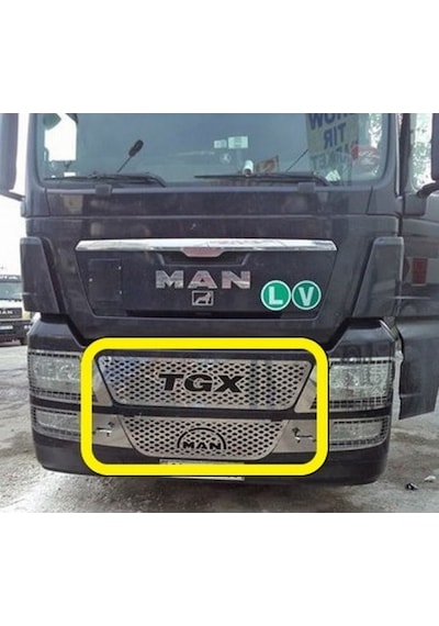 Man Tgx Uyumlu 2 Parça Panjur Kromu