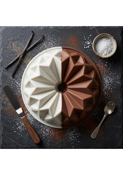 Sarmal Tasarımlı Silikon Kek Kalıbı - Yüksek Isıya Dayanıklı, Yapışmaz Ve Esnek Spiral Pasta Kalıbı 22x8 Cm Diğer