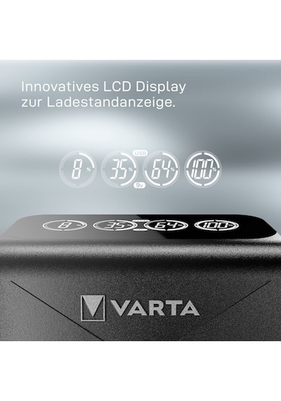 Varta Lcd Plug+plus Şarj Cihazı + 4 2100mah Aa Şarjlı Pil+kılıf