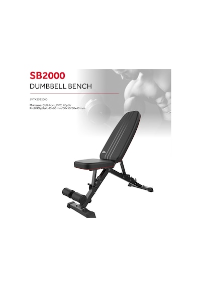 Voit Sb2000 Ayarlanabilir Dambıl Bench Çok Fonksiyonlu Ağırlık Sehpası Ev Tipi Fitness Bench