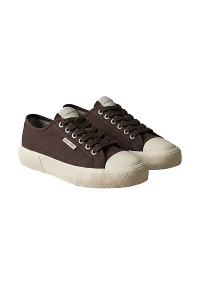 Calvin Klein Vulc Lace Up Canvas, 0kq Kahverengi Kadın Spor Ayakkabı