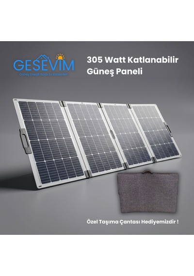 305 Watt Taşınabilir Katlanır Güneş Paneli