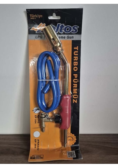 Eltos Turbo Pürmüz Aygaz Uyumlu Lpg Şalama Seti Kırmızı - Mavi