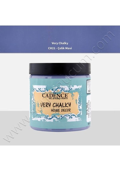 Cadence Very Chalky Mobilya Boyası 500 Ml. Ch21 Çelik Mavi