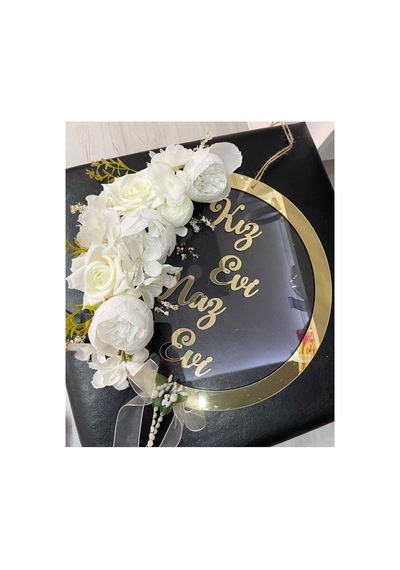 Şeffaf Üstü Gold Kapı Süsü 30 Cm Diğer