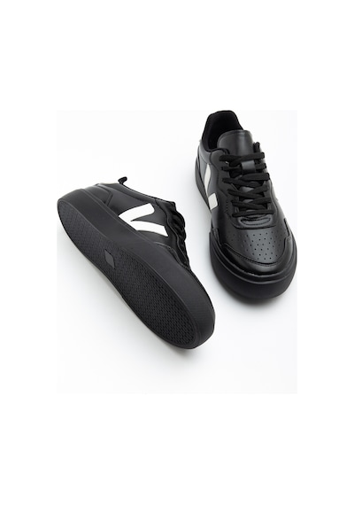 Daxtors Anka Günlük Ortopedik Kadın Sneaker Spor Ayakkabı Siyah