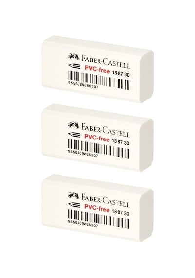 Faber Castell Pvc Free Küçük Beyaz Silgi 3 Lü 188730