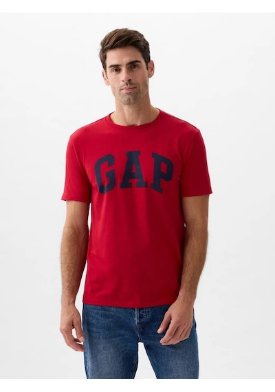 Gap 856659005 V-everyday Soft Basic Logo T Erkek Tişört Kırmızı