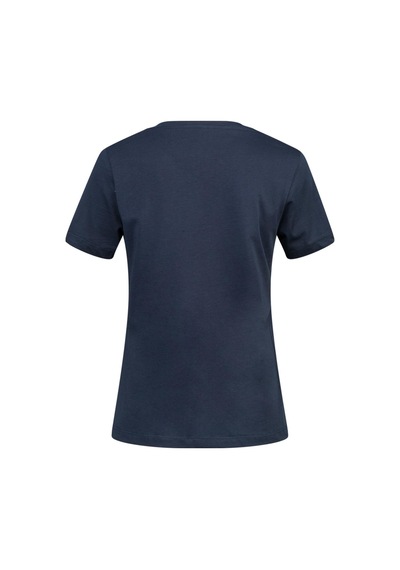 2as Alone Baskılı V Yaka Kadın T-shirt 402 Lacivert
