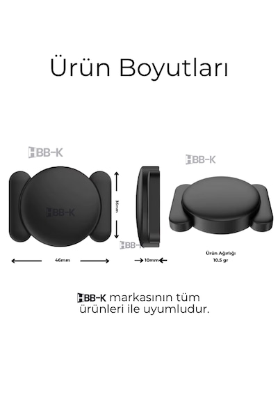 Apple Uyumlu AirTag Manyetik Kılıf 2'li Paket