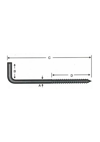 Jenerik Vidalı Korniş Çivi No:4 - 3,5x40 - 100 Adet 3.5 x 40