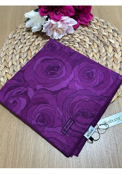 Siyane Scarf Gül Desen Eşarp 04 Çok Renkli