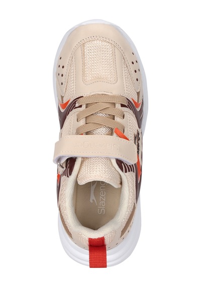 Slazenger Kendall Unisex Çocuk Cırt Cırtlı Bej / Kahve Günlük Spor Ayakkabısı