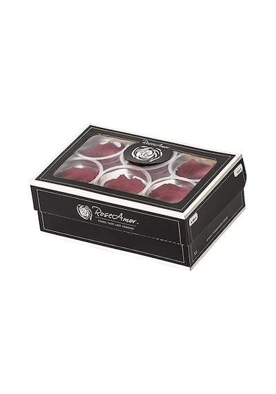 Rose Amor red-01 KOYU KIRMIZI şoklanmış solmaz gül XL 1 KUTU (6 A