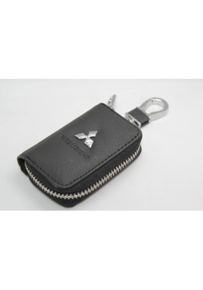 Mitsubishi Deri Fermuarlı Anahtarlık Car Keychain