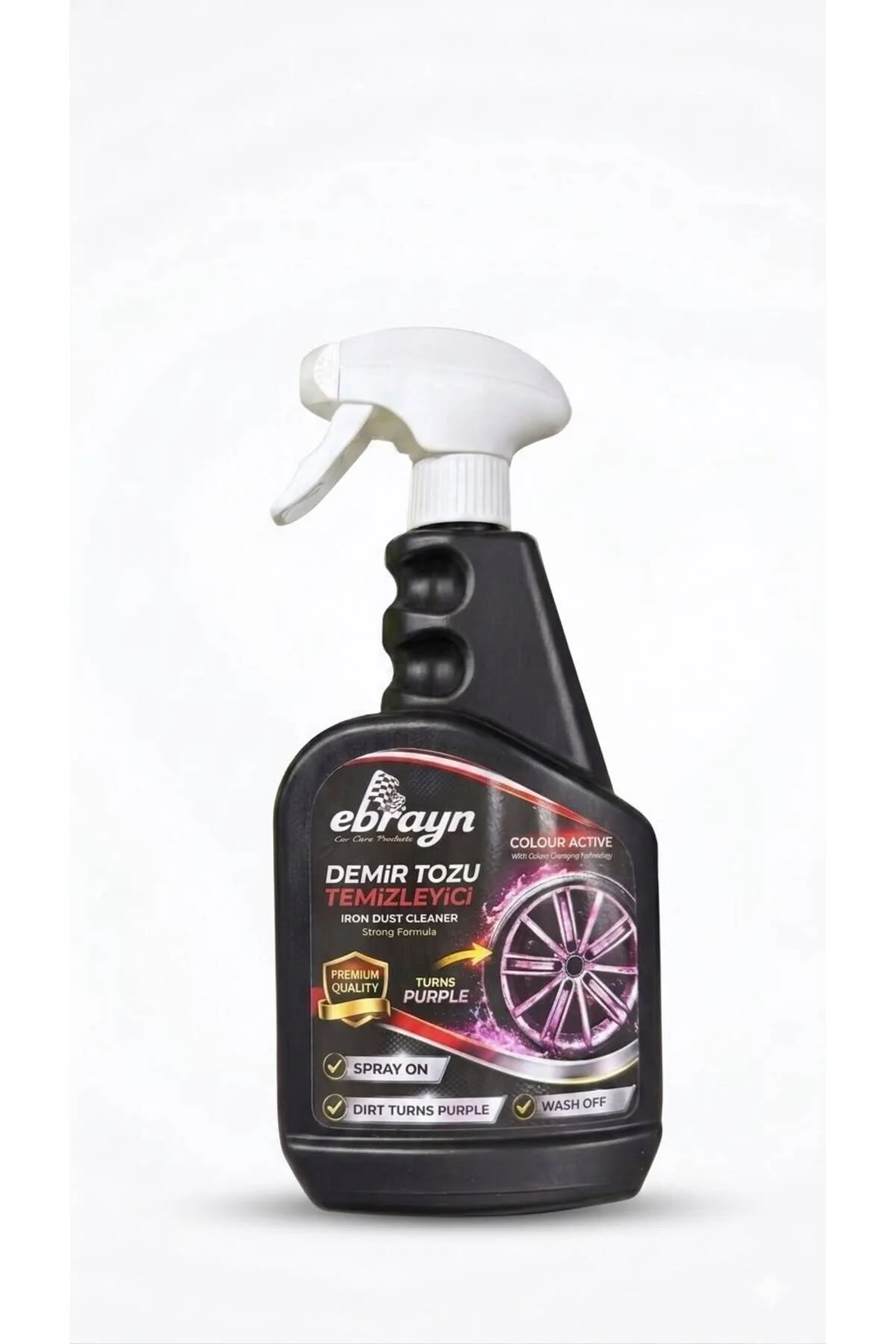 Premium Oto Araç Jant Demir Tozu Temizleyici Balata Demir Tozu Temizleyici Sprey 500 Ml Siyah