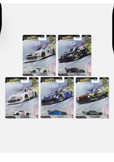 Hot Wheels Premium Car Culture Aero Styles Set 10. Yıla Özel - Fpy86 U Case 5'li Set