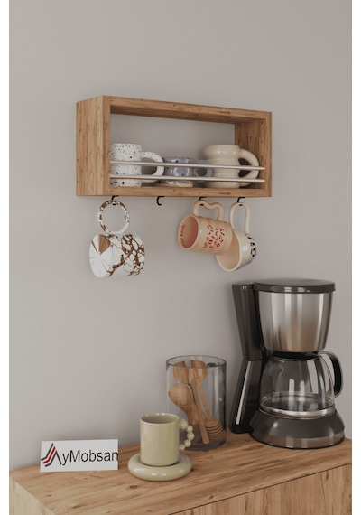 Trend Kupa Standı, Bardak Tutucu, Kupa, Fincan Askılığı Çok Amaçlı Raf 45 Cm, Atlantik Çam Atlantik Çam Trend Kupa Standı, Bardak Tutucu, Kupa, Fincan Askılığı Çok Amaçlı Raf 45 Cm, Atlantik Çam Atlantik Çam