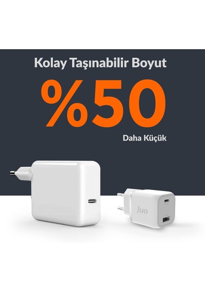 Lexroo 35w Gan Usb-c + Usb-a Şarj Aleti İphone & Samsung Pps Uyumlu Pd Qc4.0 Type-c Hızlı Şarj Standart