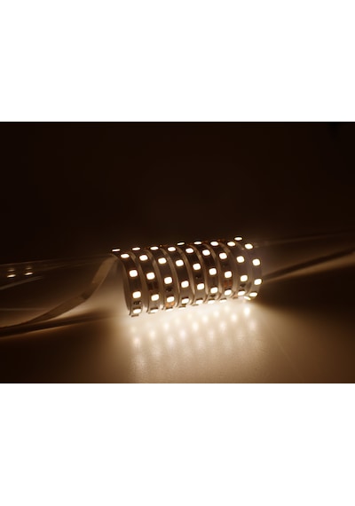 5mm Ince - 3000k Gün Işığı - Tek Çipli Şerit Led Iç Mekan Aydınlatma - 8w, 12v - Metrede 120 Led 5 Metre