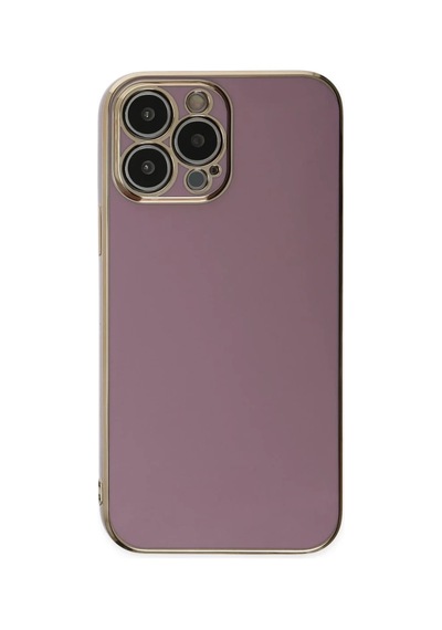 Apple Uyumlu iPhone 15 Pro Max Uyumlu Kılıf Volet Silikon - Mor