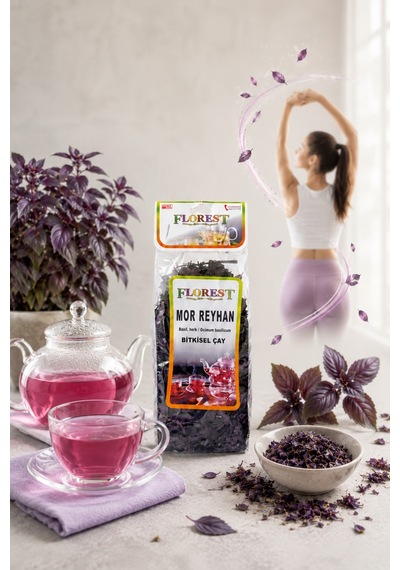 Florest Mor Reyhan Bitki Çayı 50 G Mor Reyhan - 913955054