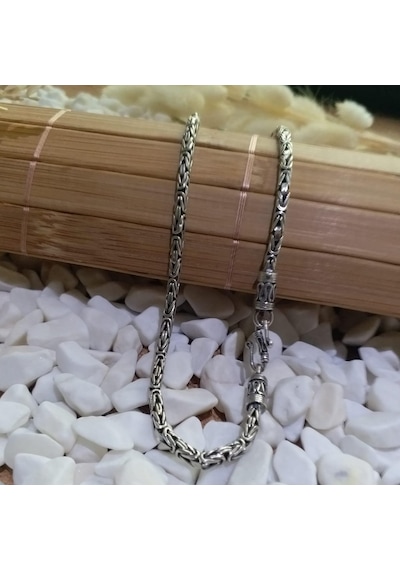 Kral Yuvarlak Kancalı Gümüş Kolye 2.8Mm 55-60Cm