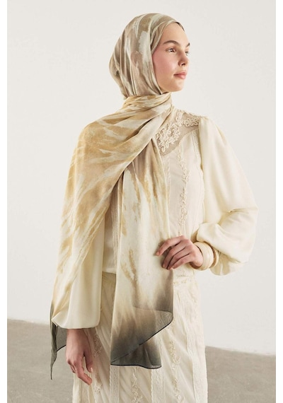 Defacto Fresh Scarfs X Defacto Earthy Batik Keten Karışımlı Şal I1744ax26smkr1 Çok Renkli-kr1