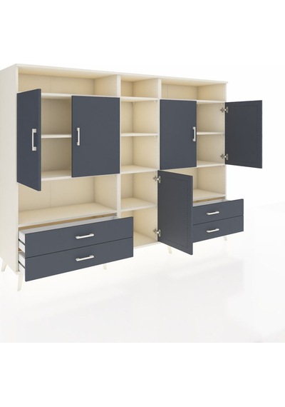 Hyperion Dolap 12 Raflı 4 Çekmeceli 5 Kapaklı 220x44x163 Aytaşı-a Aytaşı-antrasit Hyperion Dolap 12 Raflı 4 Çekmeceli 5 Kapaklı 220x44x163 Aytaşı-a Aytaşı-antrasit