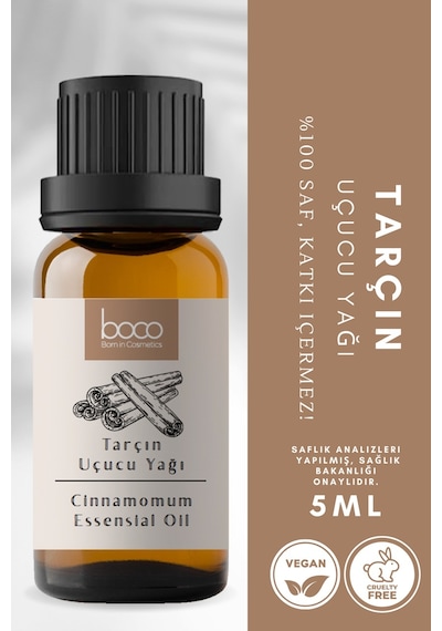 Boco Born In Cosmetics %100 Saf Tarçın Uçucu Yağı 5 ML