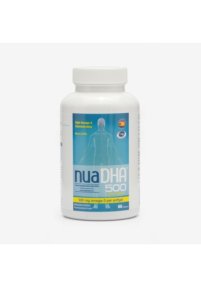 Nua Dha 500 Omega-3 İçeren Takviye Edici Gıda 60 Kapsül ﻿