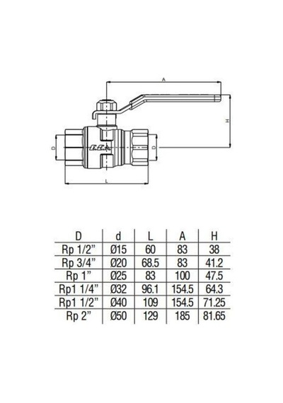 Eca 1 1/2 '' inç İçme Suyu Küresel Valfi Vanası Tam Geçişli 602122183