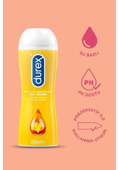 Durex 2si1 Arada Baştan Çıkarıcı Ylang Ylang Kayganlaştırıcı & Masaj Jeli 200 ML