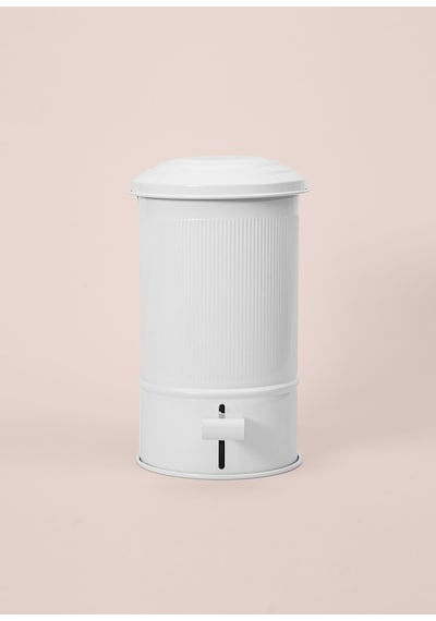 The Mia Stripe Mutfak Ve Banyo Çöp Kovası Beyaz 5 Lt Beyaz