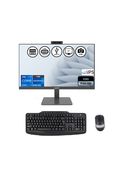 Axer AX27H7 i7-12700 16 GB 512 GB SSD 27" Dos AIO Masaüstü Bilgisayar