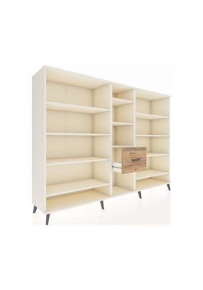 Hyperion Dolap 11 Raflı 3 Çekmeceli 220x44x163 Aytaşı-aytaşı/çam Aytası/atlas Çam - Aytası Hyperion Dolap 11 Raflı 3 Çekmeceli 220x44x163 Aytaşı-aytaşı/çam Aytası/atlas Çam - Aytası