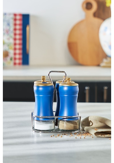 Karaca  Blue Berry 5 Parça Cam Baharat Takımı