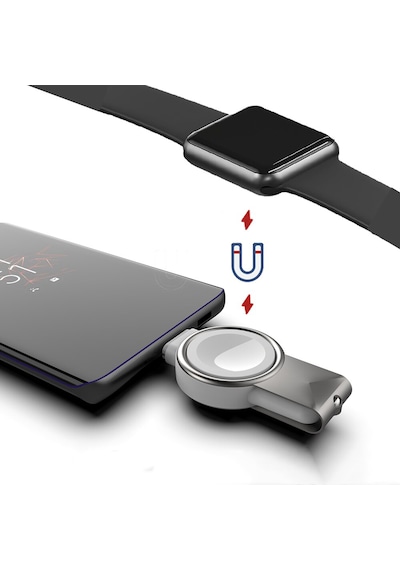 Apple Uyumlu  Watch 10 42/46mm 2in1 Type-c&usb Manyetik Şarj Al2730