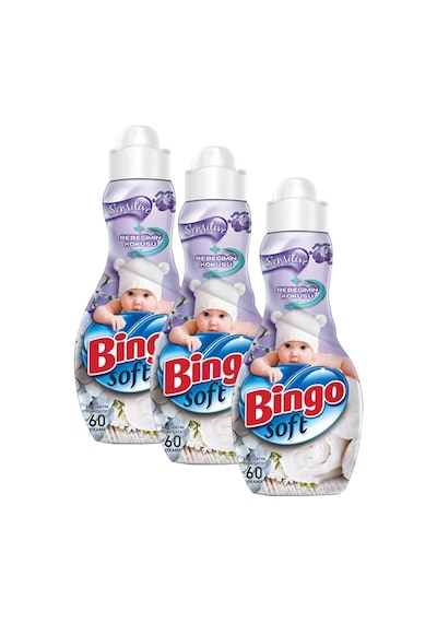 Bingo Soft Konsantre Çamaşır Yumuşatıcısı Sensitive 3 x 1440 ML