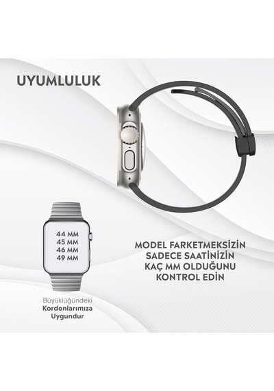 Apple Watch Series Se/11/10/9/8/7/6/5/4/3 İle Uyumlu Silikon Kordon 46mm/45mm/44mm, Series 10 42mm/41mm/40mm/38mm Çok Renkli