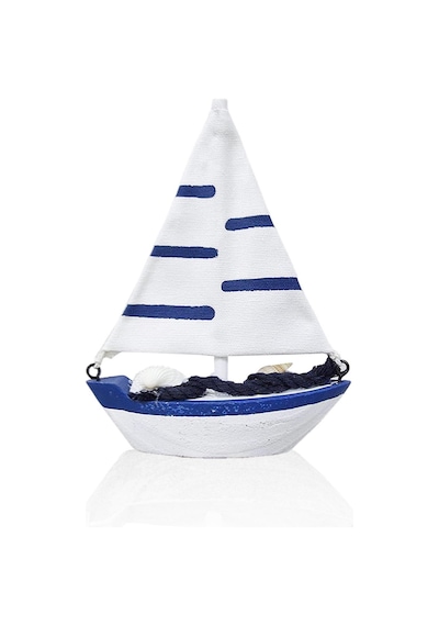 The Mia Marin Deniz Kabuklu Ve Halatlı Yelkenli Biblo 14cm