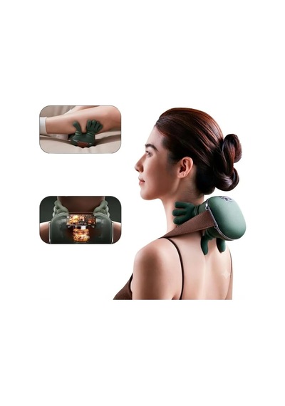 Fz-831 Isıtmalı Ve Yoğurmalı Şarjlı Çift El Fonksiyonlu Boyun Omuz Sırt Masaj Aleti - Kablosuz 3d Shiatsu