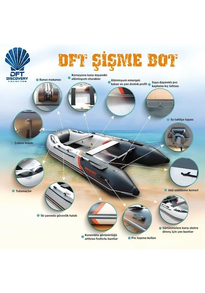 Dft Discovery 330 Alüminyum Katlanır Tabanlı Şişme Bot